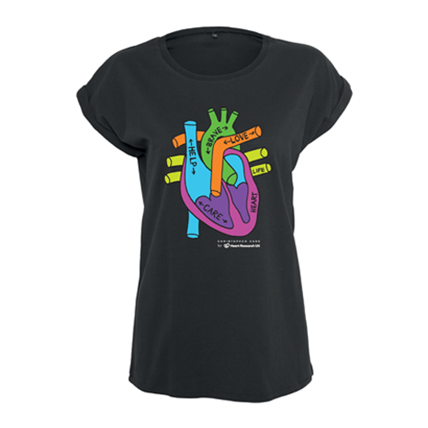 Heart of Scotland - Exclusive Christopher Kane Ladies' Black T-shirt